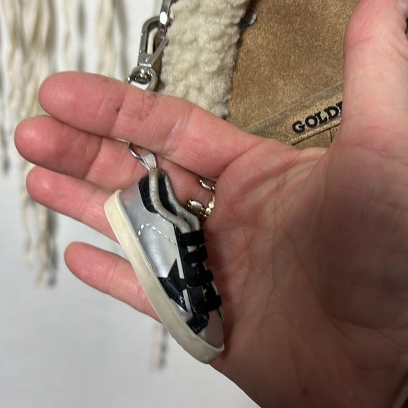 Golden Goose Star Suede and Sherling Crossbody Handbag - Picture 2 of 16